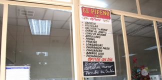 Dónde estarás, comida Chilena