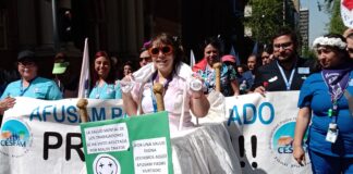 Masiva movilización de la Atención Primaria de Salud por mejores condiciones laborales