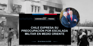 Chile condena ataques contra Irán y expresa preocupación por escalada militar en Medio Oriente