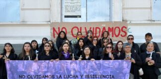 Mujeres vestidas de negro marcharon en Talca: “Los derechos humanos no dependen del gobierno de turno”