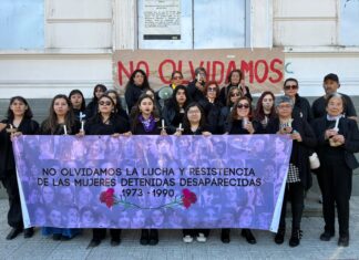Mujeres vestidas de negro marcharon en Talca: “Los derechos humanos no dependen del gobierno de turno”